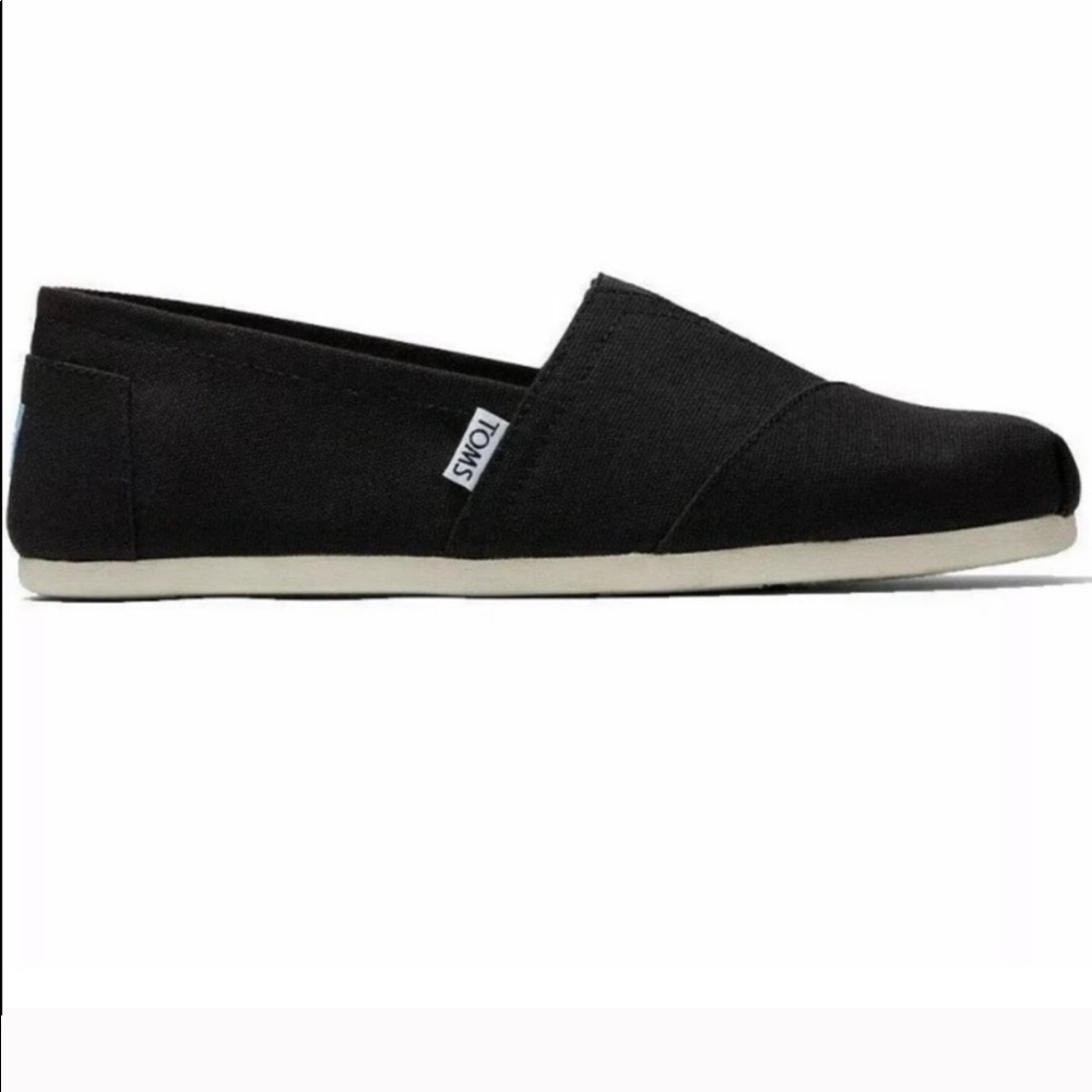 NEW TOMS classic black canvas